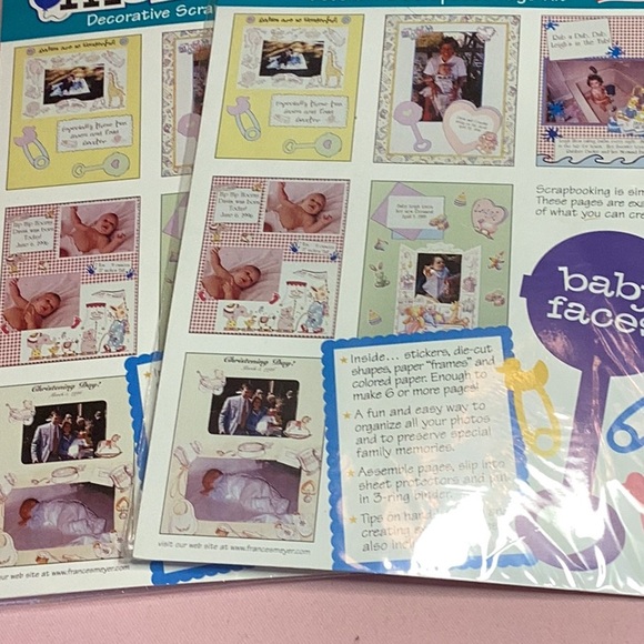 FINAL SALE PRICE Frances Meyer Scrapbooking Supplies Set of 9 - Picture 4 of 6